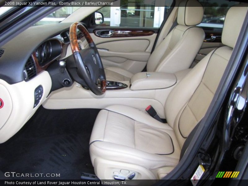 Ebony Black / Barley/Charcoal 2008 Jaguar XJ Vanden Plas