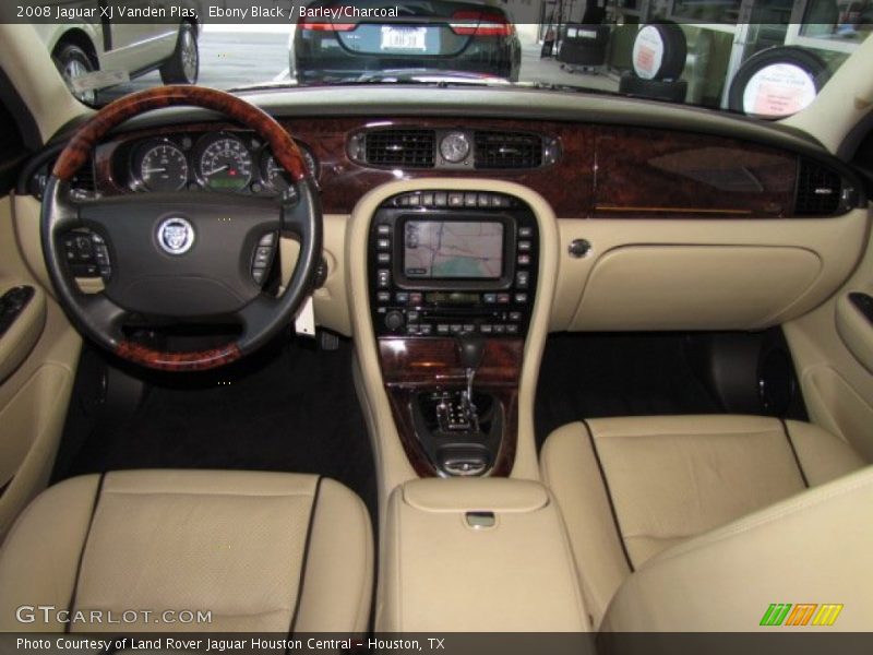 Ebony Black / Barley/Charcoal 2008 Jaguar XJ Vanden Plas