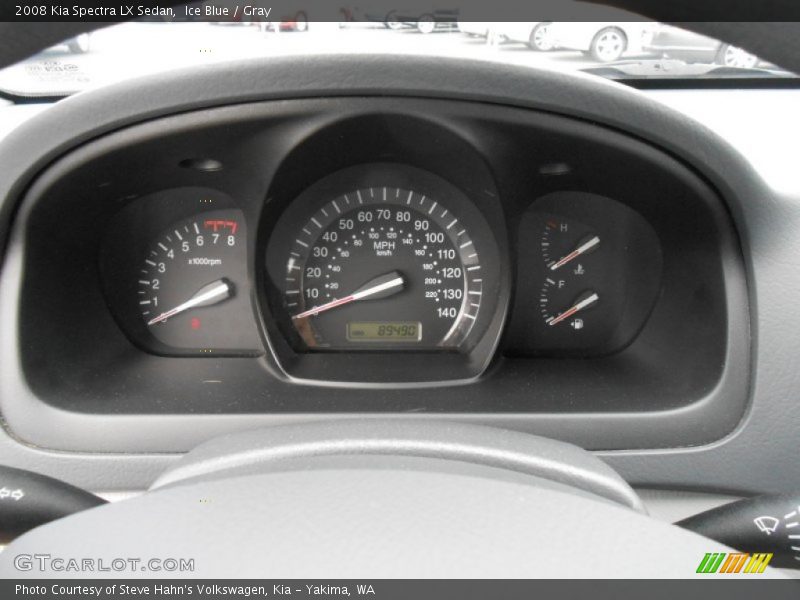 Ice Blue / Gray 2008 Kia Spectra LX Sedan