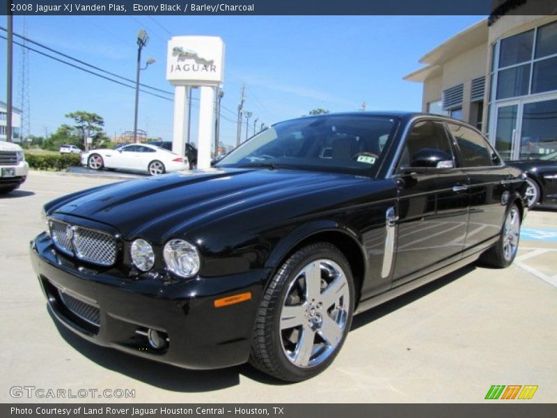 Ebony Black / Barley/Charcoal 2008 Jaguar XJ Vanden Plas