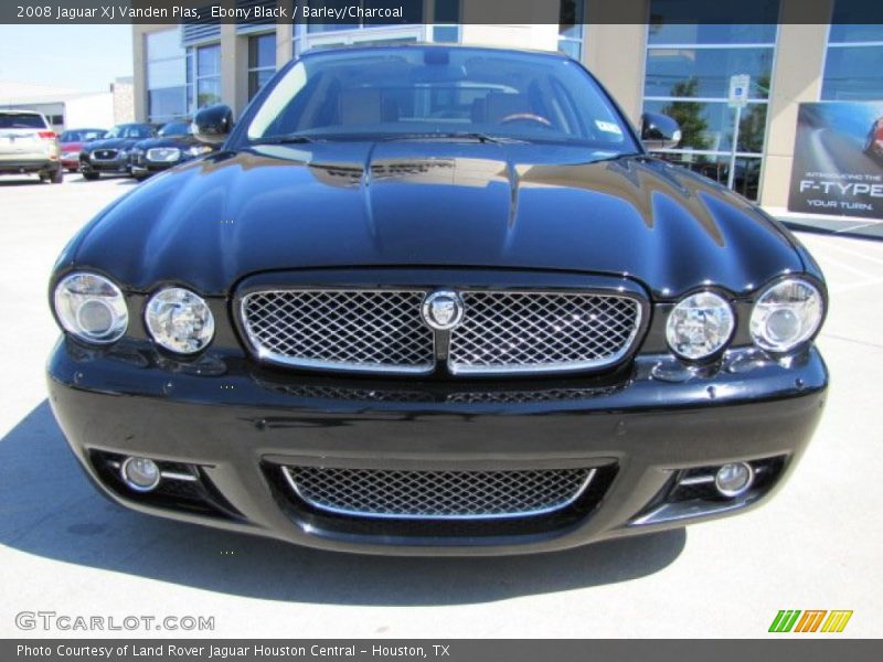 Ebony Black / Barley/Charcoal 2008 Jaguar XJ Vanden Plas