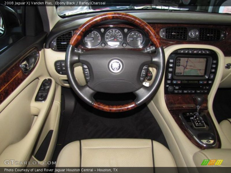 Ebony Black / Barley/Charcoal 2008 Jaguar XJ Vanden Plas