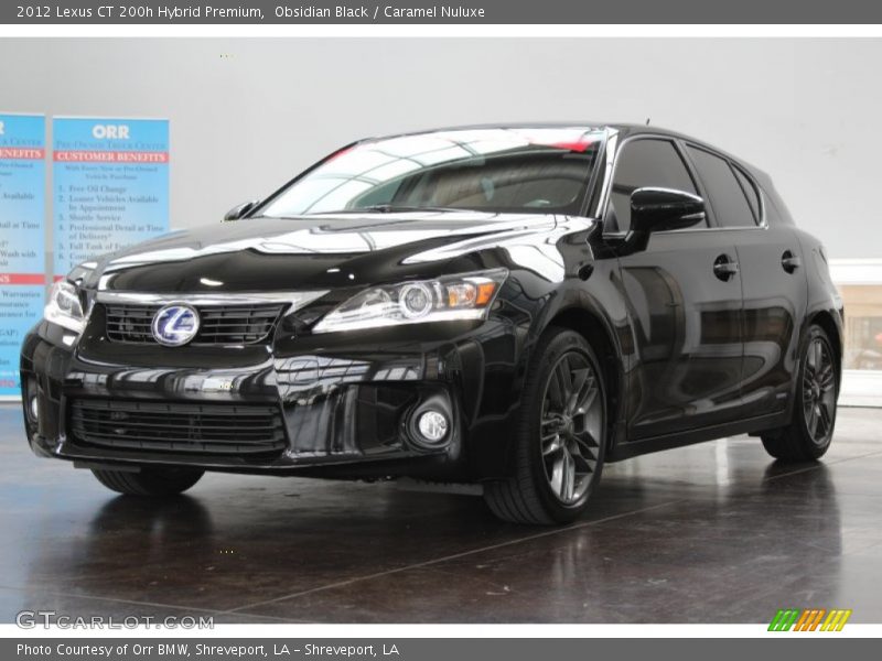 Obsidian Black / Caramel Nuluxe 2012 Lexus CT 200h Hybrid Premium