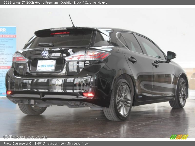 Obsidian Black / Caramel Nuluxe 2012 Lexus CT 200h Hybrid Premium