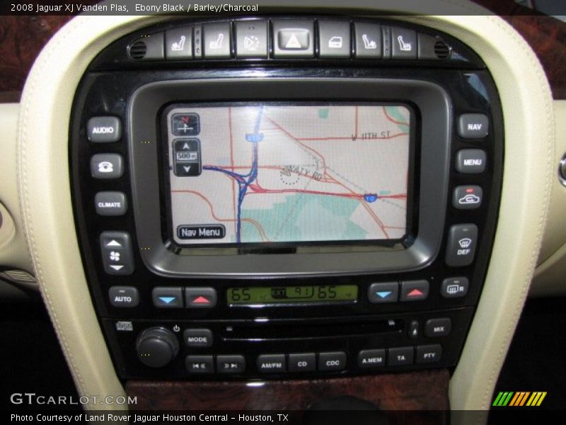 Ebony Black / Barley/Charcoal 2008 Jaguar XJ Vanden Plas