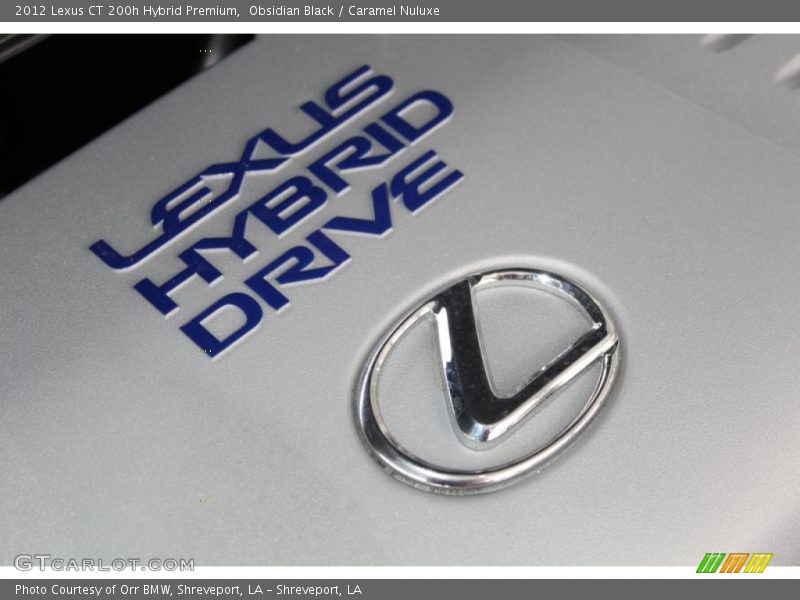Obsidian Black / Caramel Nuluxe 2012 Lexus CT 200h Hybrid Premium