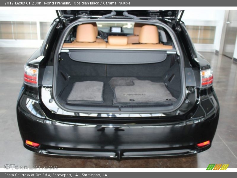 Obsidian Black / Caramel Nuluxe 2012 Lexus CT 200h Hybrid Premium