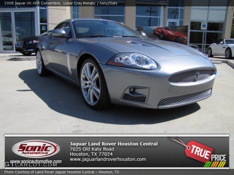 Lunar Grey Metallic / Ivory/Slate 2008 Jaguar XK XKR Convertible