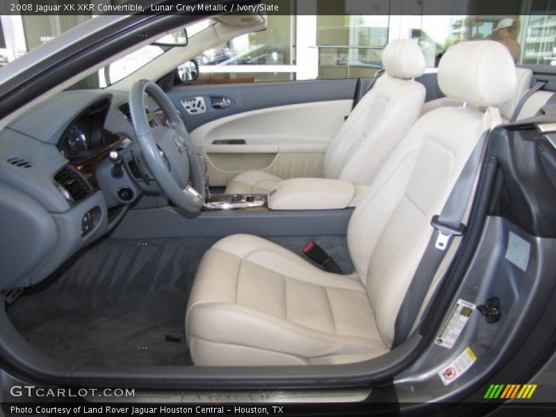 Lunar Grey Metallic / Ivory/Slate 2008 Jaguar XK XKR Convertible