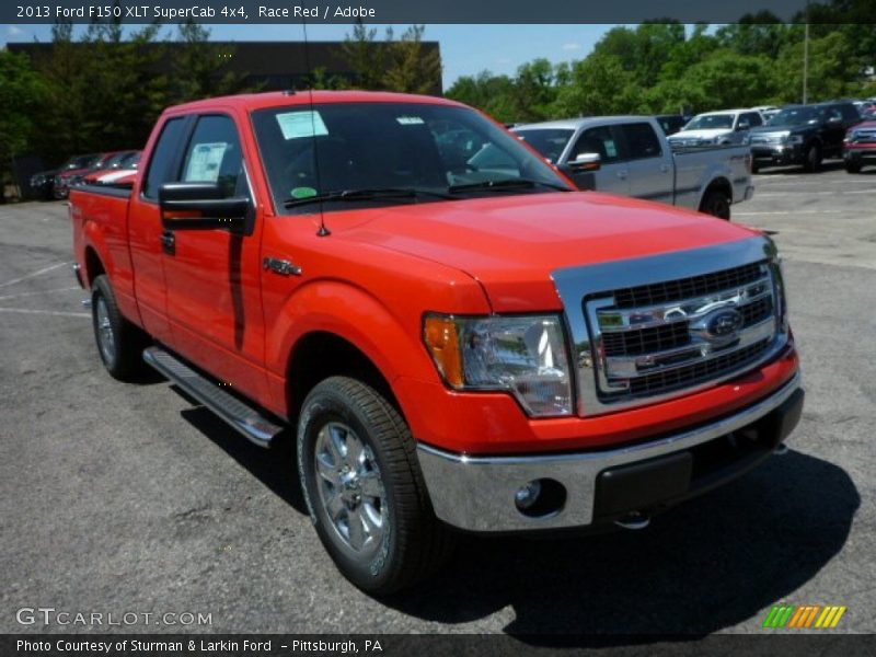 Race Red / Adobe 2013 Ford F150 XLT SuperCab 4x4