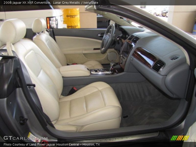 Lunar Grey Metallic / Ivory/Slate 2008 Jaguar XK XKR Convertible