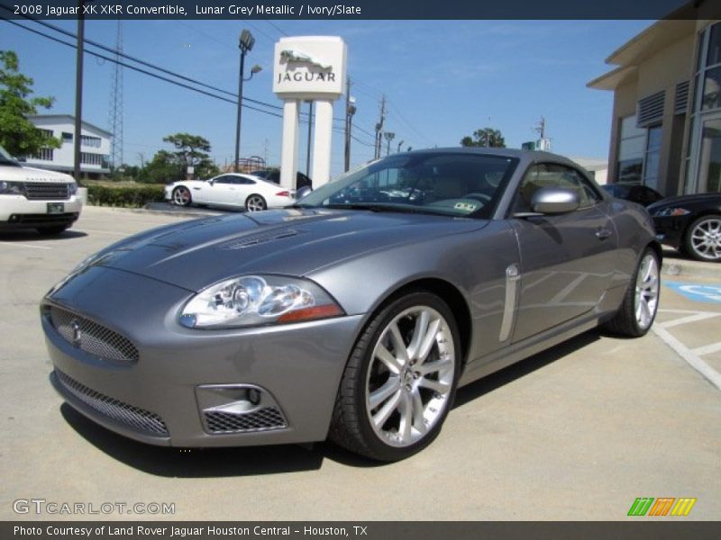 Lunar Grey Metallic / Ivory/Slate 2008 Jaguar XK XKR Convertible