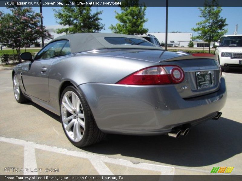 Lunar Grey Metallic / Ivory/Slate 2008 Jaguar XK XKR Convertible