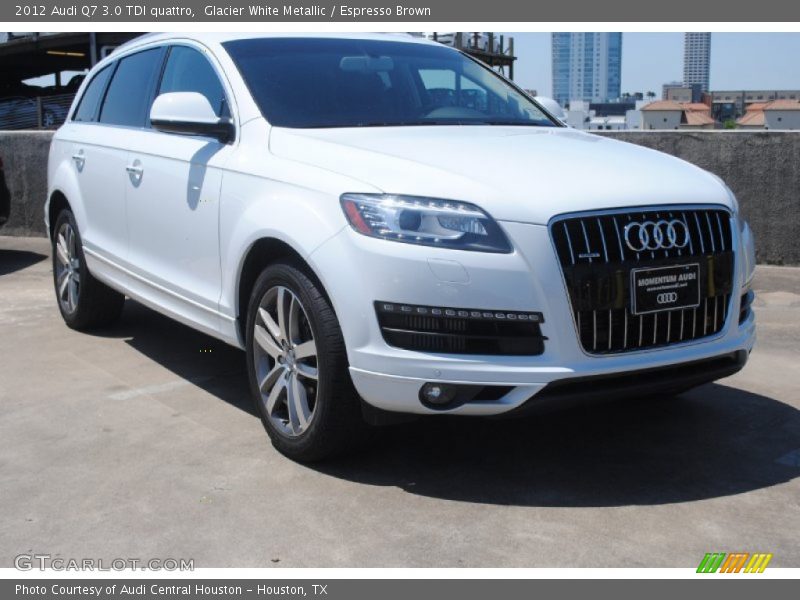 Glacier White Metallic / Espresso Brown 2012 Audi Q7 3.0 TDI quattro