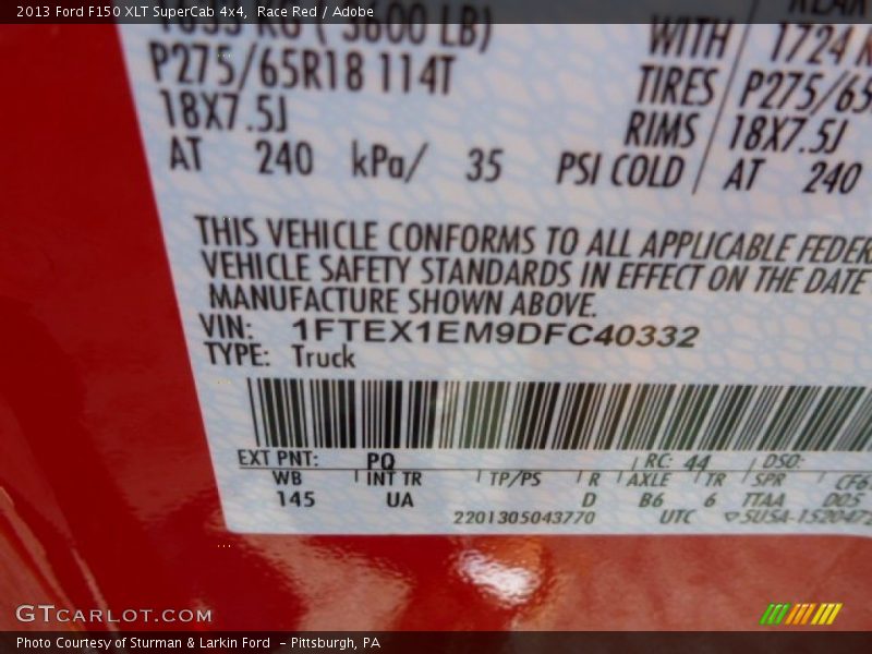 Race Red / Adobe 2013 Ford F150 XLT SuperCab 4x4