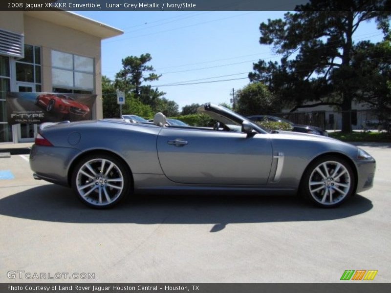 Lunar Grey Metallic / Ivory/Slate 2008 Jaguar XK XKR Convertible