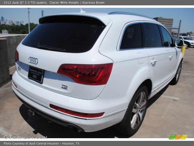 Glacier White Metallic / Espresso Brown 2012 Audi Q7 3.0 TDI quattro