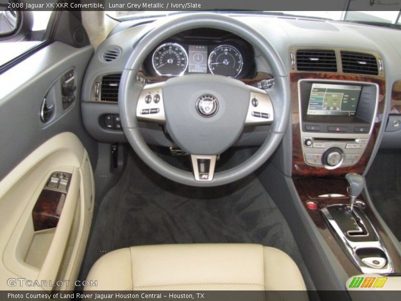 Lunar Grey Metallic / Ivory/Slate 2008 Jaguar XK XKR Convertible