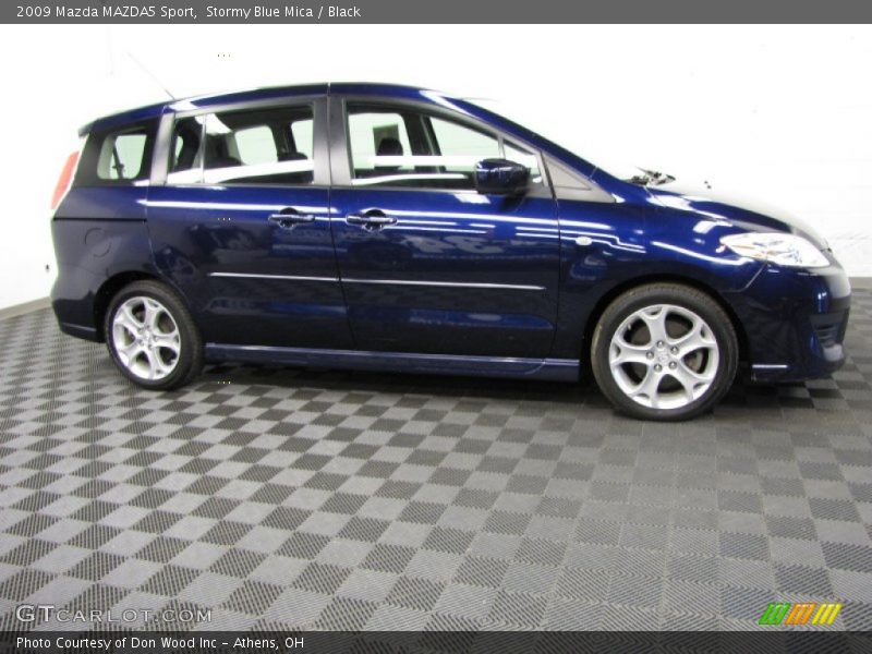 Stormy Blue Mica / Black 2009 Mazda MAZDA5 Sport