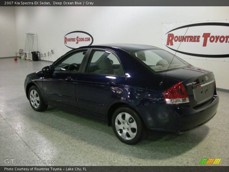 Deep Ocean Blue / Gray 2007 Kia Spectra EX Sedan