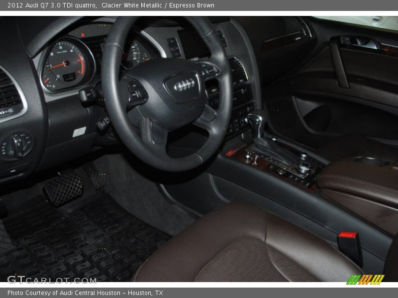Glacier White Metallic / Espresso Brown 2012 Audi Q7 3.0 TDI quattro
