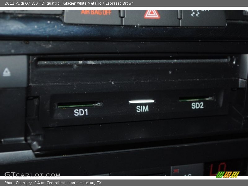 Glacier White Metallic / Espresso Brown 2012 Audi Q7 3.0 TDI quattro