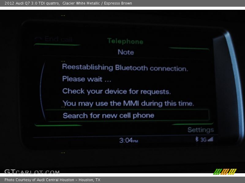 Glacier White Metallic / Espresso Brown 2012 Audi Q7 3.0 TDI quattro