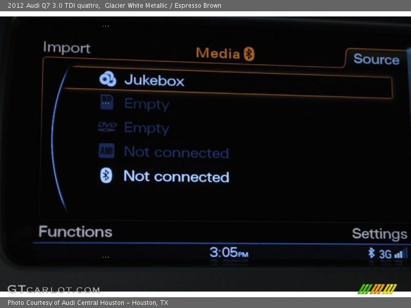 Glacier White Metallic / Espresso Brown 2012 Audi Q7 3.0 TDI quattro