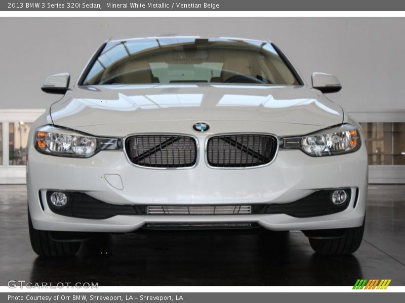 Mineral White Metallic / Venetian Beige 2013 BMW 3 Series 320i Sedan
