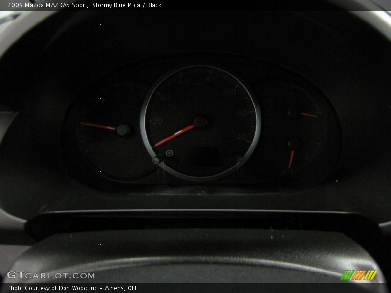 Stormy Blue Mica / Black 2009 Mazda MAZDA5 Sport