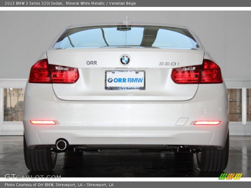 Mineral White Metallic / Venetian Beige 2013 BMW 3 Series 320i Sedan