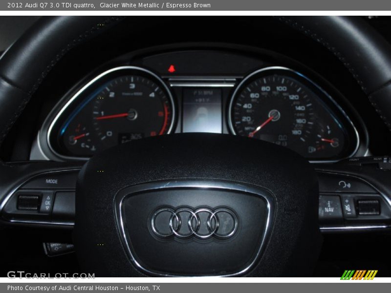 Glacier White Metallic / Espresso Brown 2012 Audi Q7 3.0 TDI quattro