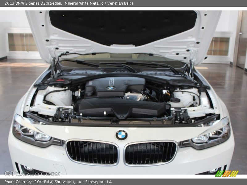 Mineral White Metallic / Venetian Beige 2013 BMW 3 Series 320i Sedan