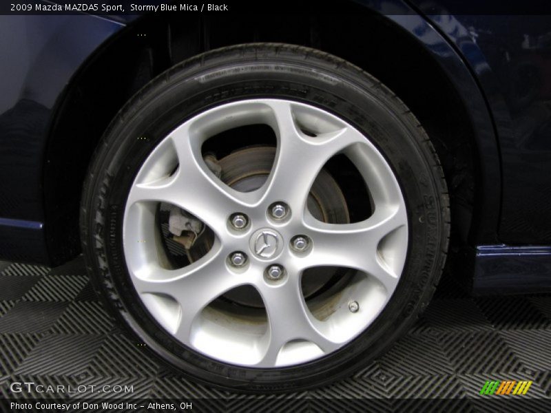 Stormy Blue Mica / Black 2009 Mazda MAZDA5 Sport