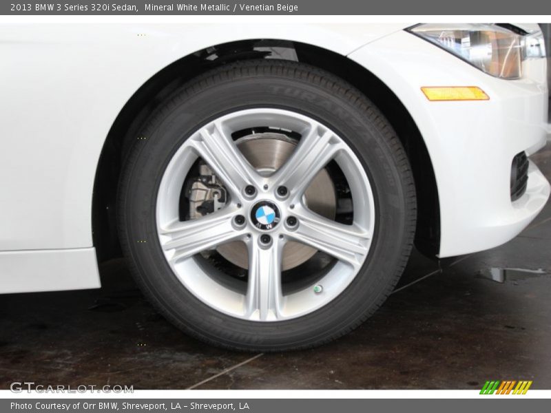 Mineral White Metallic / Venetian Beige 2013 BMW 3 Series 320i Sedan