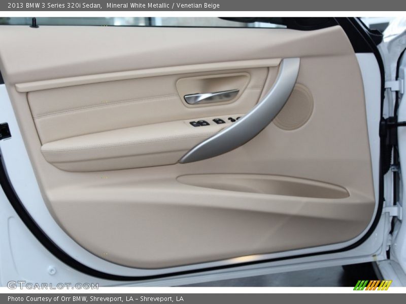 Mineral White Metallic / Venetian Beige 2013 BMW 3 Series 320i Sedan
