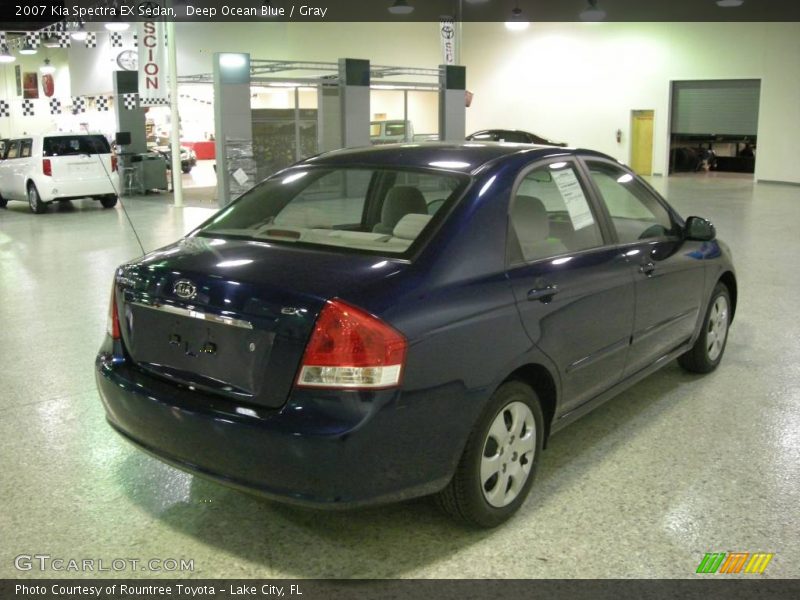 Deep Ocean Blue / Gray 2007 Kia Spectra EX Sedan
