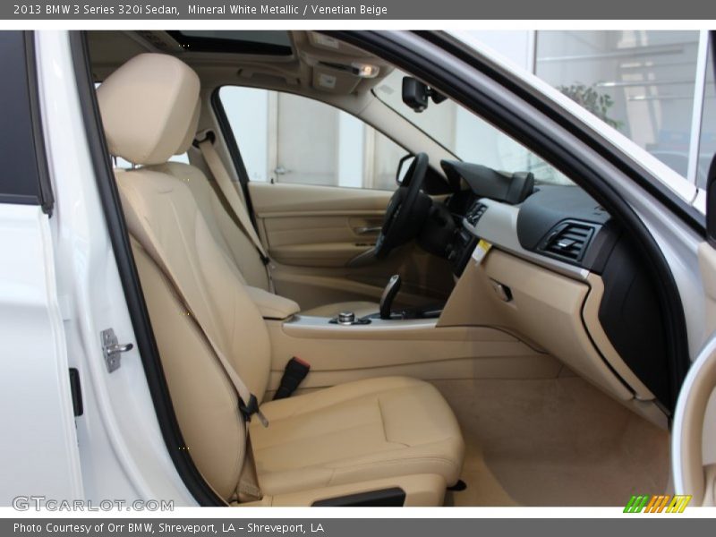 Mineral White Metallic / Venetian Beige 2013 BMW 3 Series 320i Sedan