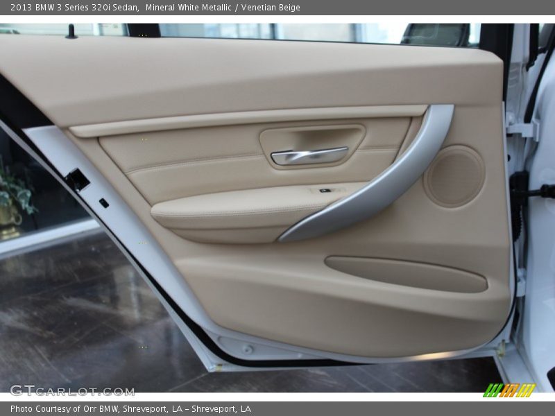 Mineral White Metallic / Venetian Beige 2013 BMW 3 Series 320i Sedan