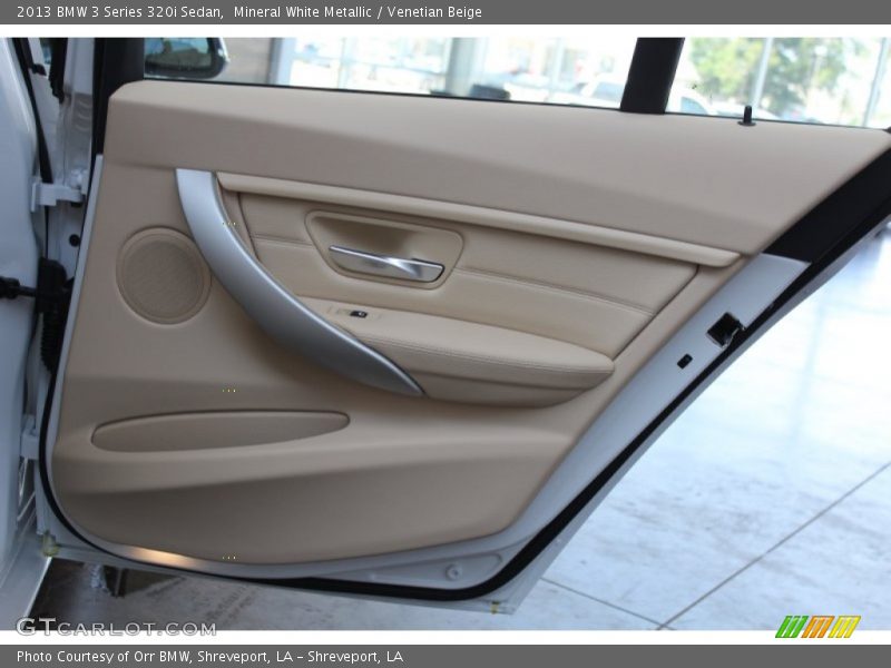 Mineral White Metallic / Venetian Beige 2013 BMW 3 Series 320i Sedan