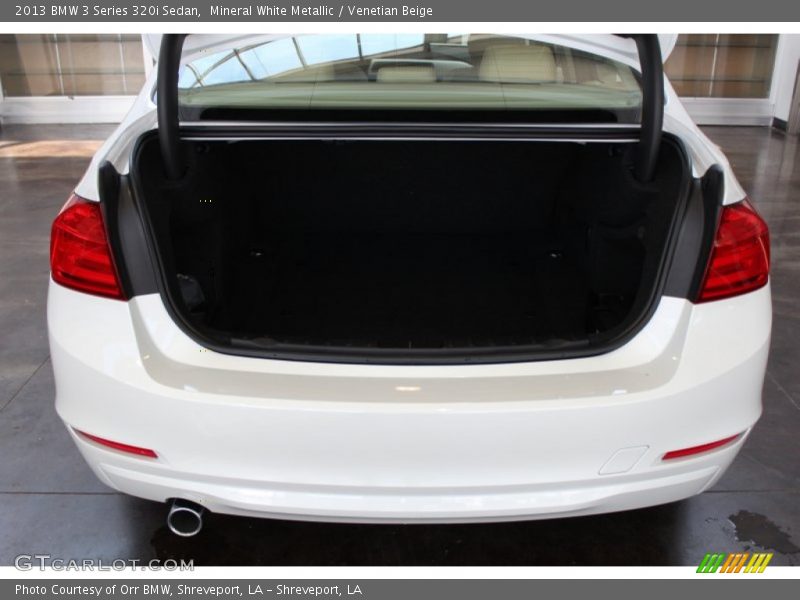Mineral White Metallic / Venetian Beige 2013 BMW 3 Series 320i Sedan