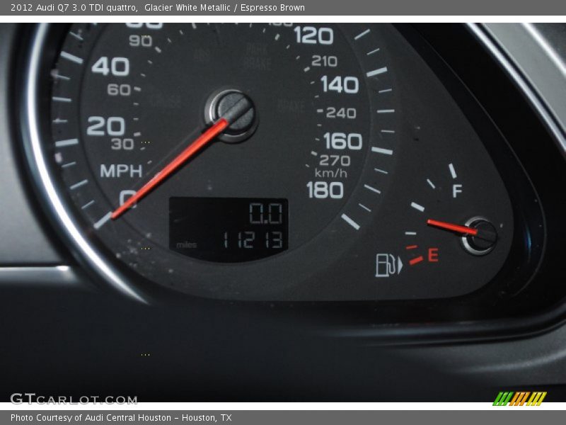 Glacier White Metallic / Espresso Brown 2012 Audi Q7 3.0 TDI quattro