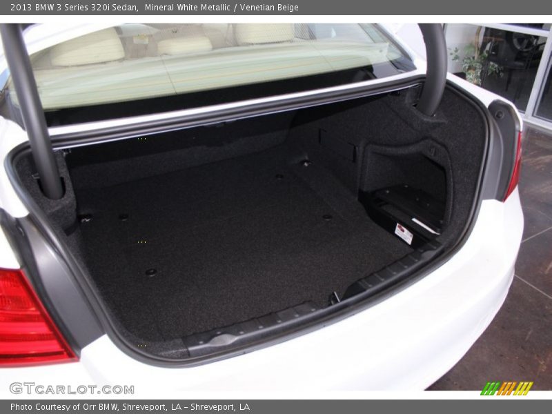 Mineral White Metallic / Venetian Beige 2013 BMW 3 Series 320i Sedan