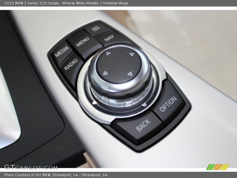 Mineral White Metallic / Venetian Beige 2013 BMW 3 Series 320i Sedan