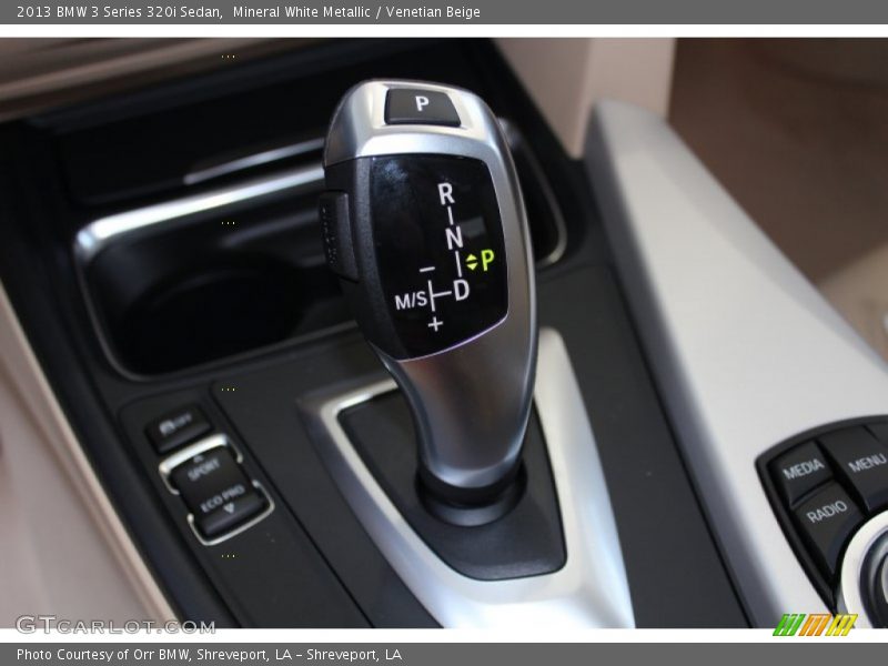 Mineral White Metallic / Venetian Beige 2013 BMW 3 Series 320i Sedan