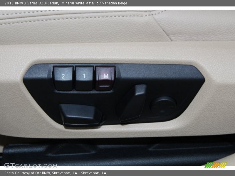 Mineral White Metallic / Venetian Beige 2013 BMW 3 Series 320i Sedan