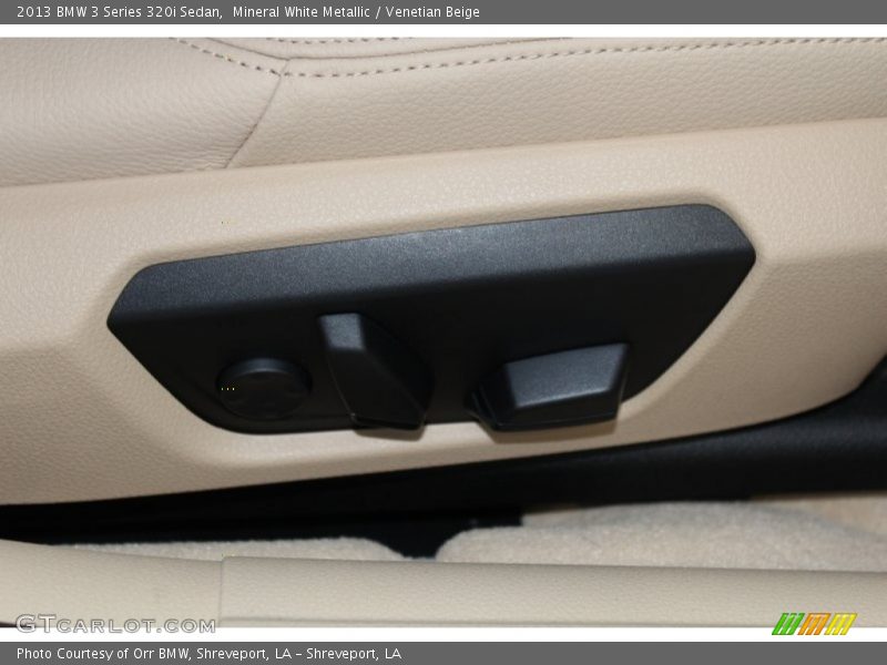 Mineral White Metallic / Venetian Beige 2013 BMW 3 Series 320i Sedan