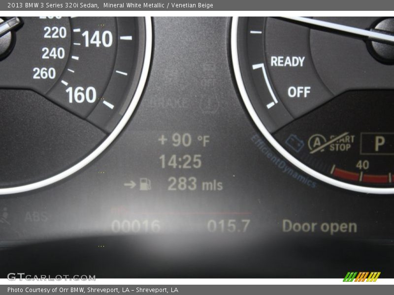 Mineral White Metallic / Venetian Beige 2013 BMW 3 Series 320i Sedan