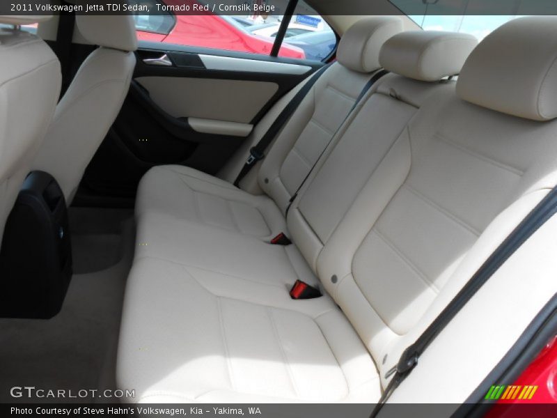 Tornado Red / Cornsilk Beige 2011 Volkswagen Jetta TDI Sedan