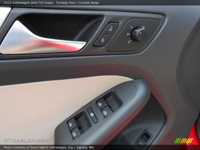 Tornado Red / Cornsilk Beige 2011 Volkswagen Jetta TDI Sedan
